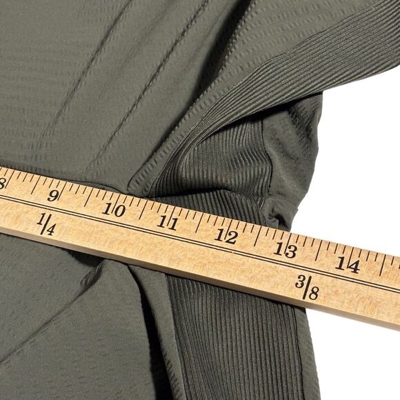 Athleta Textured Brooklyn Joggers Womens Size 6 Tall 6T Olive Green Athleisure - Picture 12 of 13